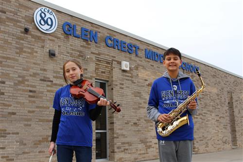 Glen Crest music students